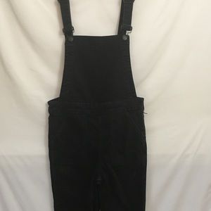 Madewell Criss Cross Skinny Raw Hem Overalls